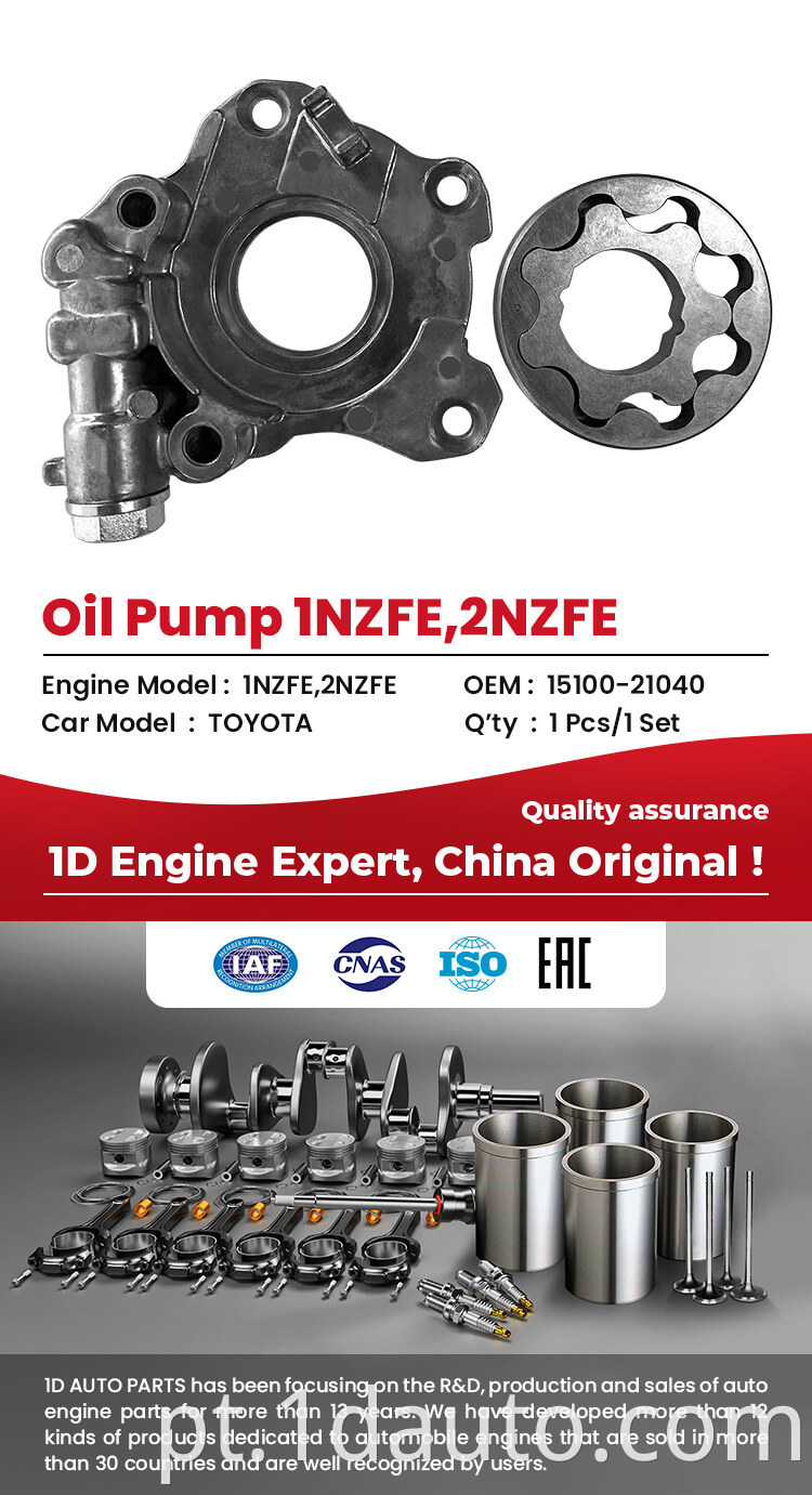 Auto Engine Oil Pump for Toyota 2NZFE